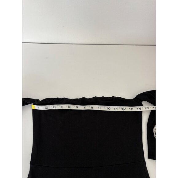 Blanc Dress Large Midi Off The Shoulder BodyCon Quiet Luxury Romantic Old Money - Picture 7 of 12